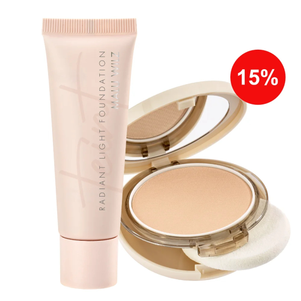 Radiant Light Foundation + Silk Touch Compact Powder